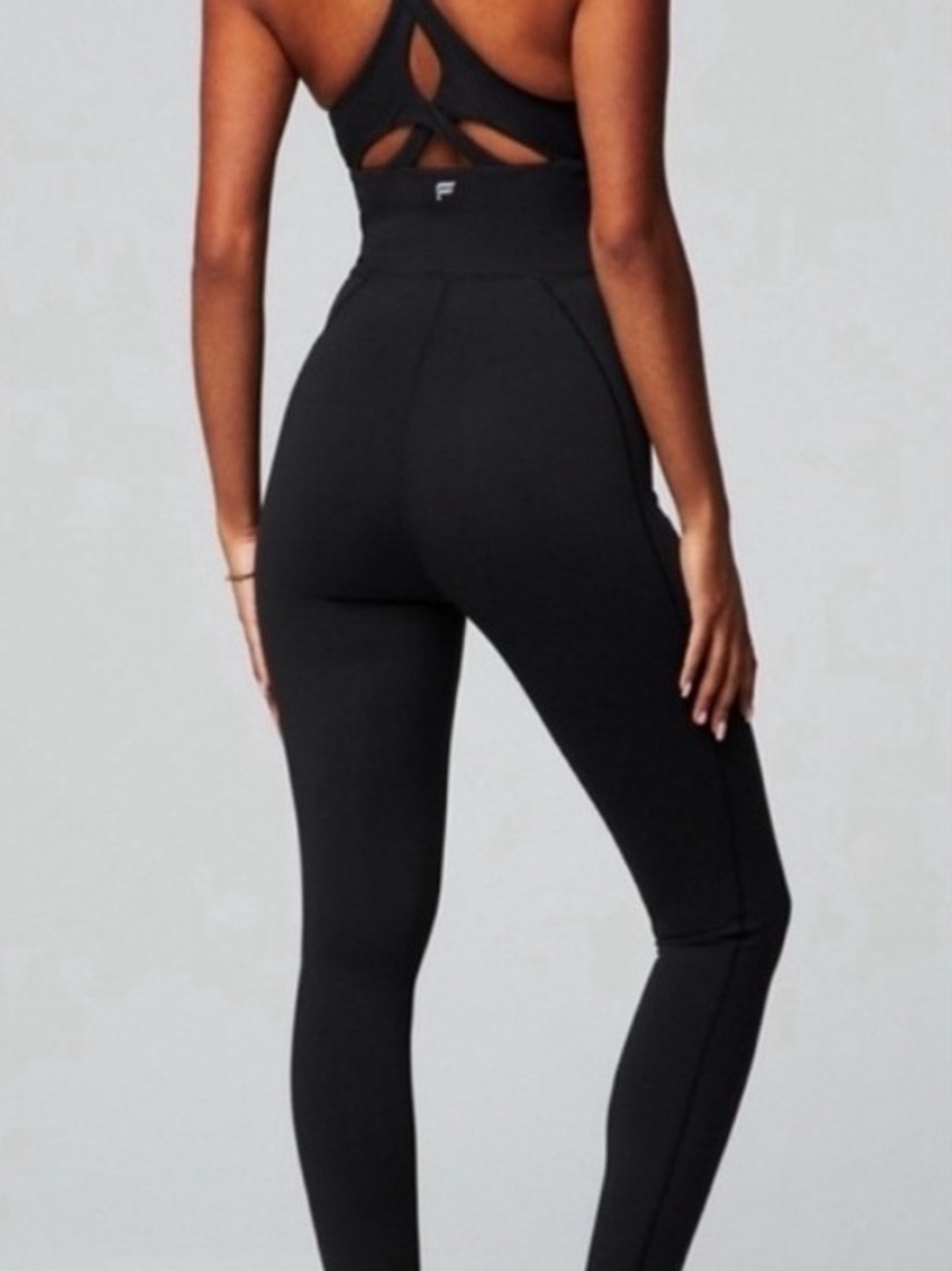Fabletics Define POWERHOLD Black High-Waist Jumpsuit